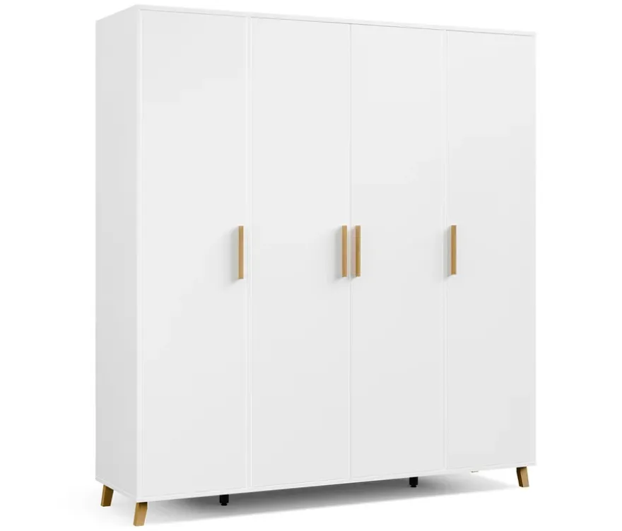 Rauch Drehtürenschrank »Shinjo«, 4-türig Basic-Ausstattung, weiß