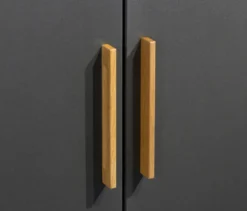 Rauch Drehtürenschrank »Shinjo«, 4-türig Basic-Ausstattung, graumetallic