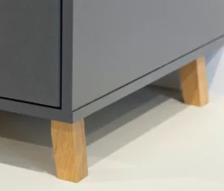 Rauch Drehtürenschrank »Shinjo«, 4-türig Basic-Ausstattung, graumetallic