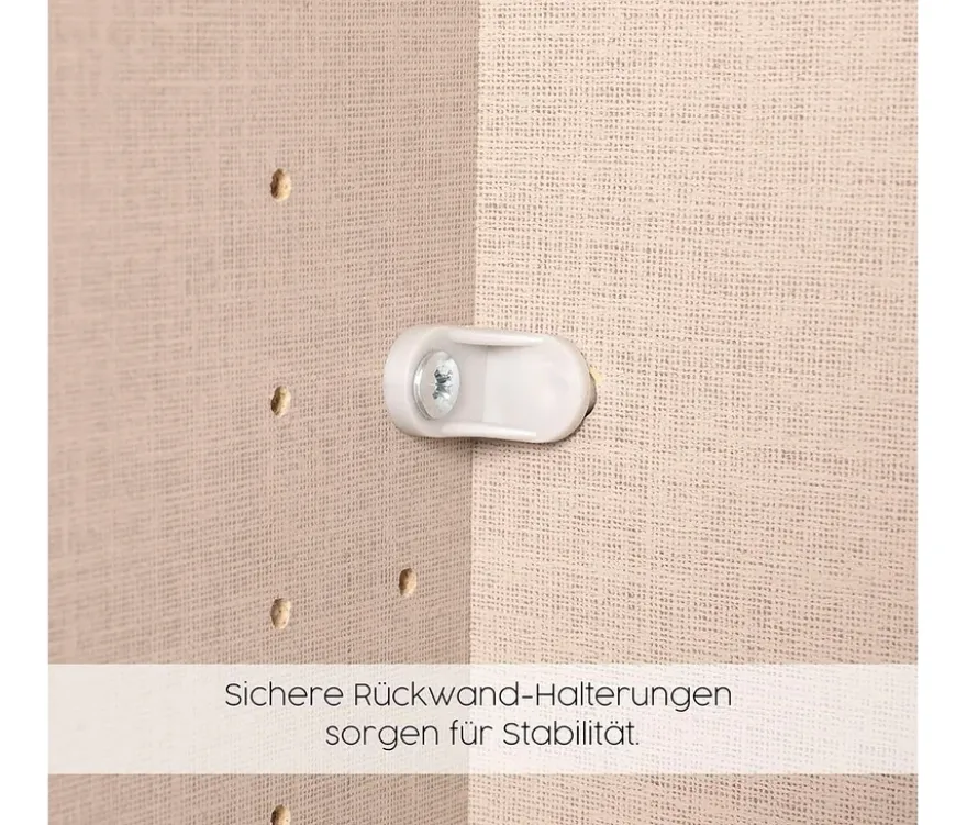 Rauch Drehtürenschrank "Skandi" 4-türig mit zwei Schubladen, beige/champagner