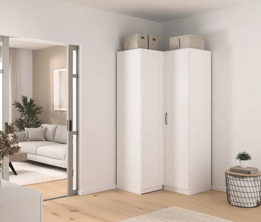 rauch Eckschrank »Quadra Spin«, moderner Landhausstil, 2-türig