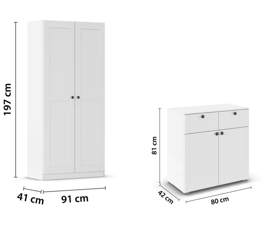 rauch Garderobenschrank und Kommode »Savona«, 2-türig