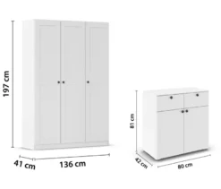rauch Garderobenschrank und Kommode »Savona«, 3-türig