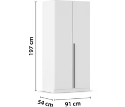 rauch Kleiderschrank »Alba«, 2-türig, weiß