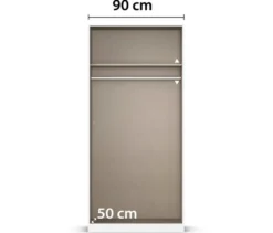 rauch Kleiderschrank »Alba« 2-türig, mit Spiegel, weiß
