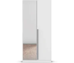 rauch Kleiderschrank »Alba« 2-türig, mit Spiegel, weiß