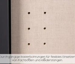 rauch Kleiderschrank »Alba«, 2-türig, mit Spiegel, champagner