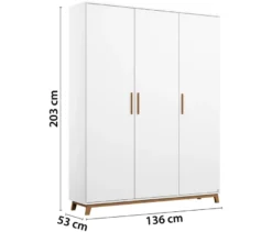 rauch Kleiderschrank »Carlsson« mit Drehtüren, 3-türig