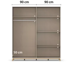 rauch Kleiderschrank »Carlsson« mit Drehtüren, 4-türig