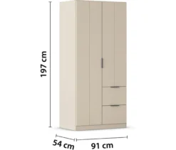 rauch Kleiderschrank »Ella«, 2-türig, champagner