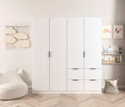 rauch Kleiderschrank »Ella«, 4-türig, alpinweiß