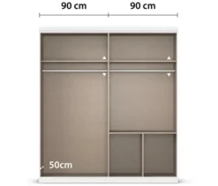 rauch Kleiderschrank »Ella«, 4-türig, alpinweiß