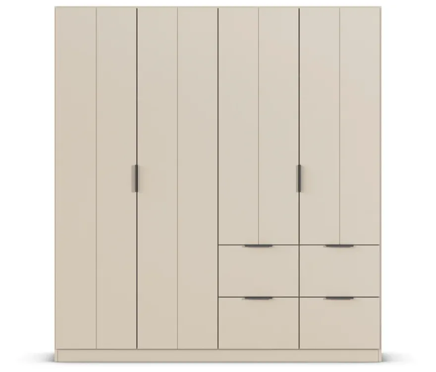 rauch Kleiderschrank »Ella«, 4-türig, champagner