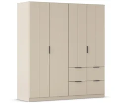 rauch Kleiderschrank »Ella«, 4-türig, champagner