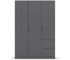 rauch Kleiderschrank »Ella«, 3-türig, grau metallic