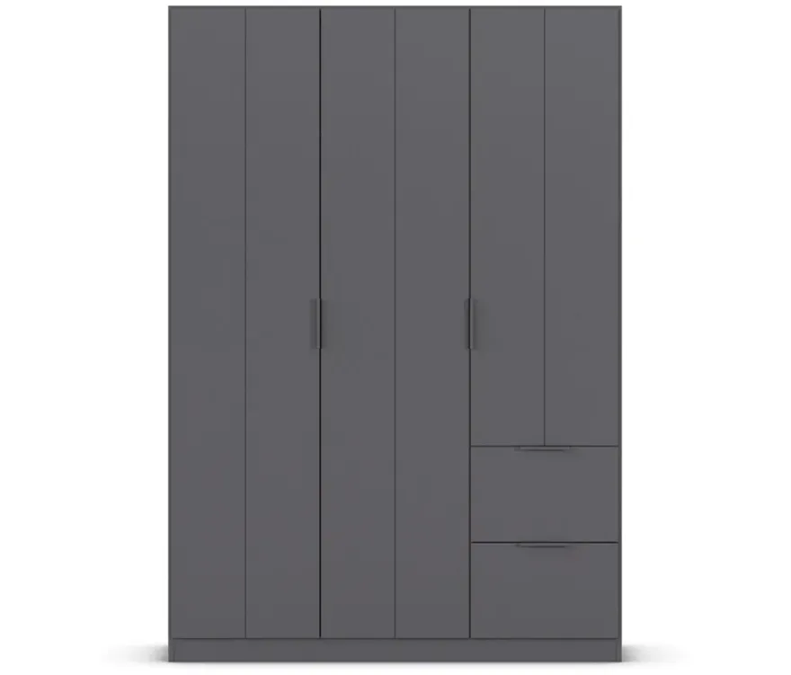 rauch Kleiderschrank »Ella«, 3-türig, grau metallic
