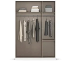 rauch Kleiderschrank »Ella«, 3-türig, grau metallic