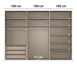 rauch Kleiderschrank »Luana«, 6-türig, mit Beleuchtung, Premium-Ausstattung
