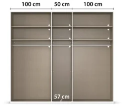 rauch Kleiderschrank »Luana«, 5-türig, mit Beleuchtung, Basic-Ausstattung