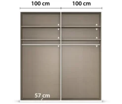 rauch Kleiderschrank »Luana«, 4-türig, mit Beleuchtung, Basic-Ausstattung