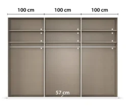 rauch Kleiderschrank »Luana«, 6-türig, mit Beleuchtung, Basic-Ausstattung