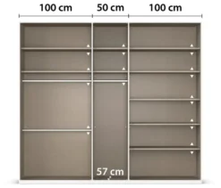 rauch Kleiderschrank »Luana«, 5-türig, mit Beleuchtung, Classic-Ausstattung