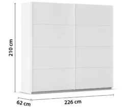rauch Kleiderschrank »Mia«, 2-türig, Breite 226 cm, weiß