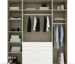 rauch Kleiderschrank »Purisma« mit Schubladen, 4-türig mit Schubladen und umfangreicher Innenausstattung
