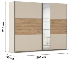 rauch Kleiderschrank »Sajo«, 2-türig, mit Spiegel, groß
