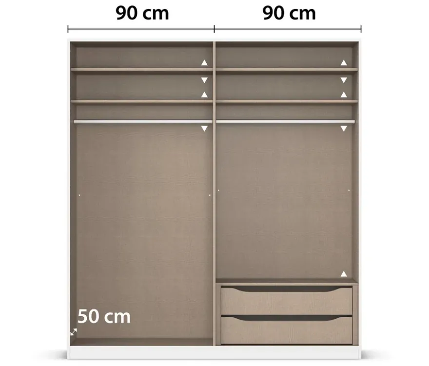 rauch Kleiderschrank »Savona«, 4-türig, Premium-Ausstattung