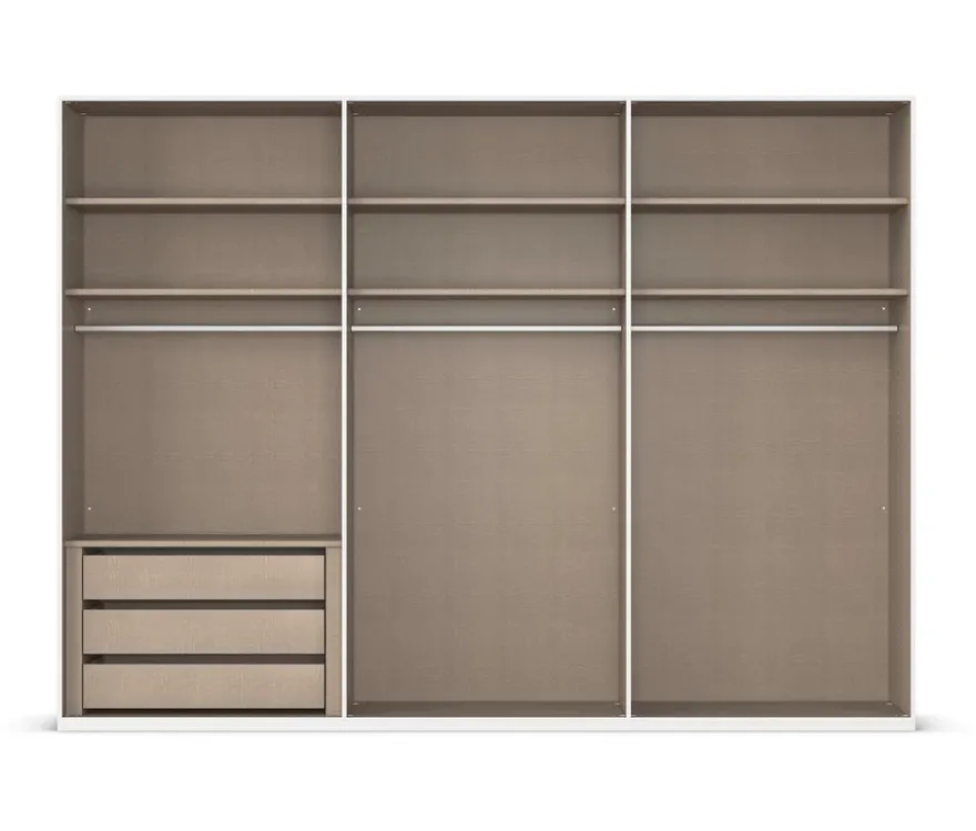 rauch Kleiderschrank »Scale«, 6-türig, Premium-Ausstattung, beige-champagnerfarben