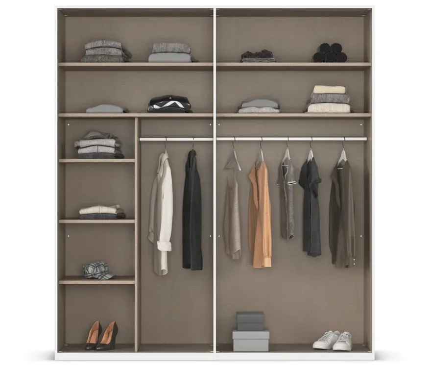 rauch Kleiderschrank »Scale«, 4-türig, Classic-Ausstattung, weiß