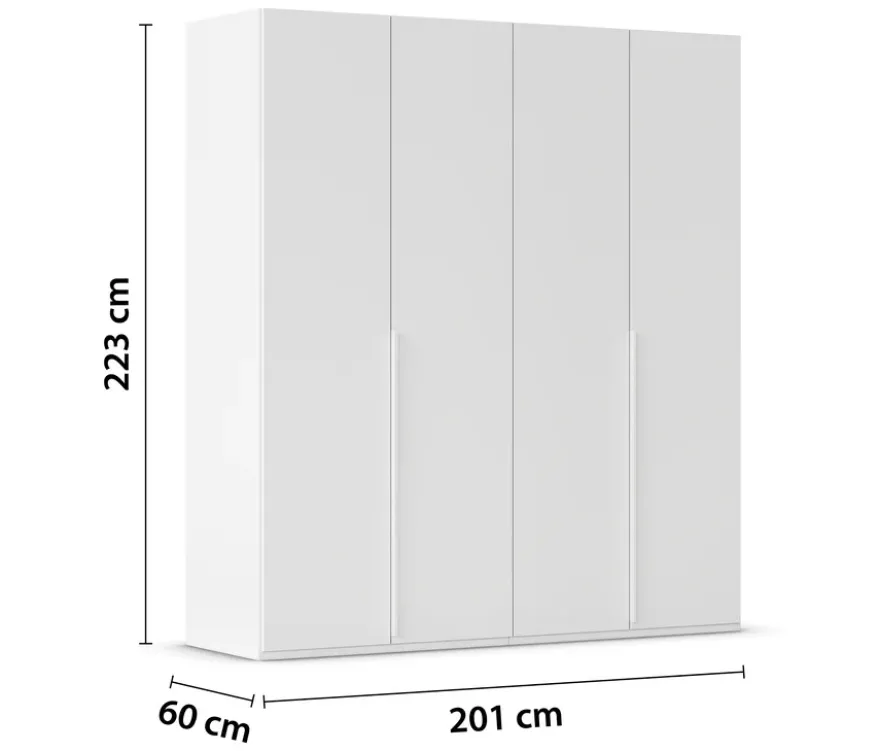 rauch Kleiderschrank »Scale«, 4-türig, Classic-Ausstattung, weiß