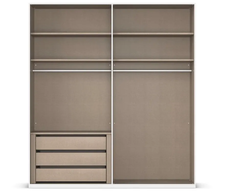 rauch Kleiderschrank »Scale«, 4-türig, Premium-Ausstattung, beige-champagnerfarben