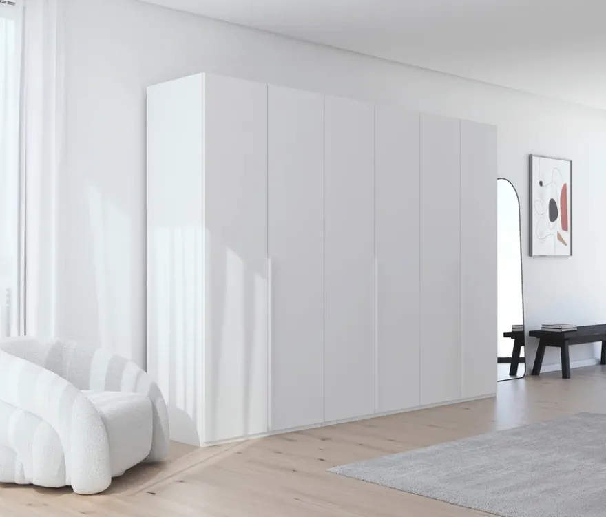 rauch Kleiderschrank »Scale«, 6-türig, Classic-Ausstattung, weiß