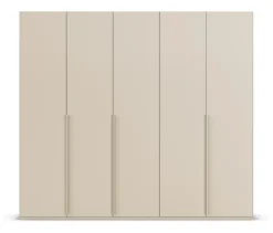 rauch Kleiderschrank »Scale«, 5-türig, Premium-Ausstattung, beige-champagnerfarben