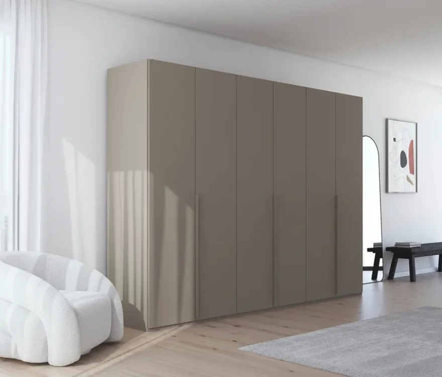 rauch Kleiderschrank »Scale«, 6-türig, Premium-Ausstattung, fango