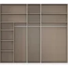 rauch Kleiderschrank »Scale«, 5-türig, Classic-Ausstattung, beige-champagnerfarben