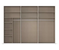 rauch Kleiderschrank »Scale«, 6-türig, Classic-Ausstattung, beige-champagnerfarben