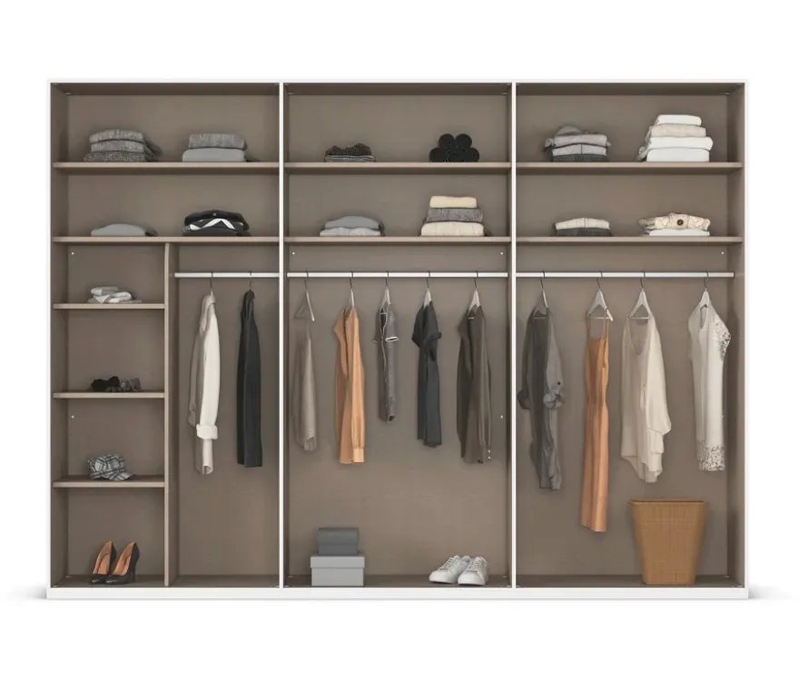 rauch Kleiderschrank »Scale«, 6-türig, Classic-Ausstattung, beige-champagnerfarben
