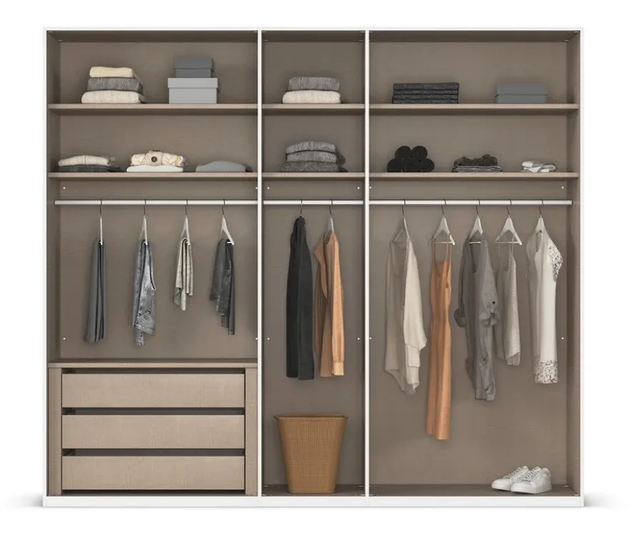 rauch Kleiderschrank »Scale«, 5-türig, Premium-Ausstattung, weiß