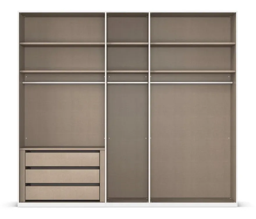 rauch Kleiderschrank »Scale«, 5-türig, Premium-Ausstattung, weiß