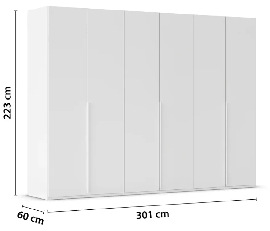rauch Kleiderschrank »Scale«, 6-türig, Premium-Ausstattung, weiß