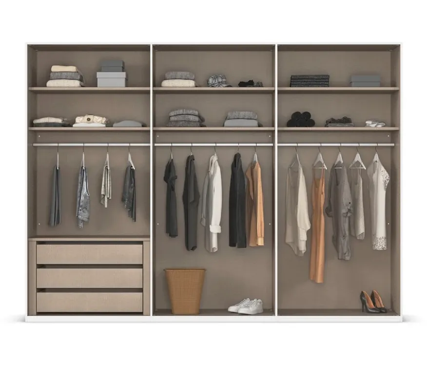 rauch Kleiderschrank »Scale«, 6-türig, Premium-Ausstattung, weiß
