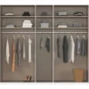 rauch Kleiderschrank »Scale«, 5-türig, Basic-Ausstattung, beige-champagnerfarben