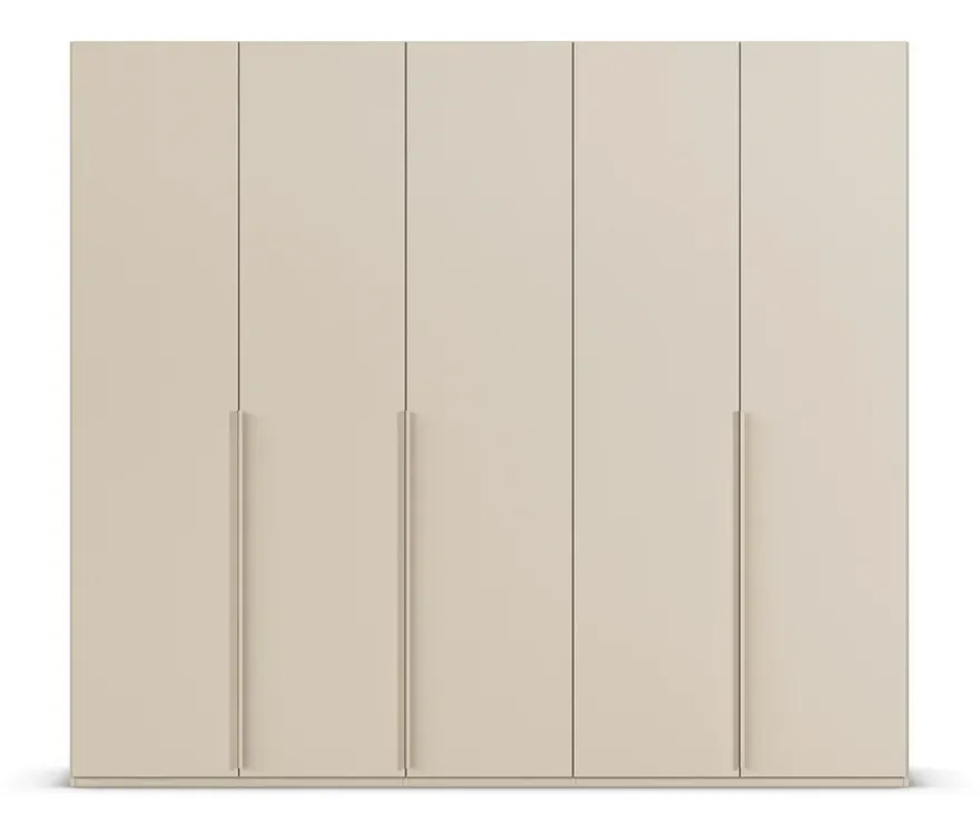 rauch Kleiderschrank »Scale«, 5-türig, Basic-Ausstattung, beige-champagnerfarben