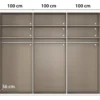 rauch Kleiderschrank »Scale«, 6-türig, Basic-Ausstattung, fango