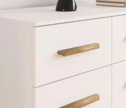 rauch Schlafzimmer-Set »Skandi« mit Bett, Nachttisch, Kleiderschrank und Kommode, weiß