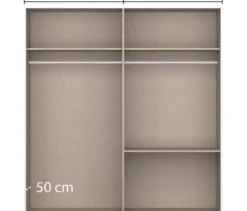 rauch Schlafzimmer-Set »Skandi« mit Bett, Nachttisch, Kleiderschrank und Kommode, weiß
