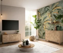 2 Regale »Visby«, Eichen-Dekor